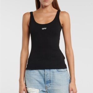 Off-White Black Tank Top size small women's